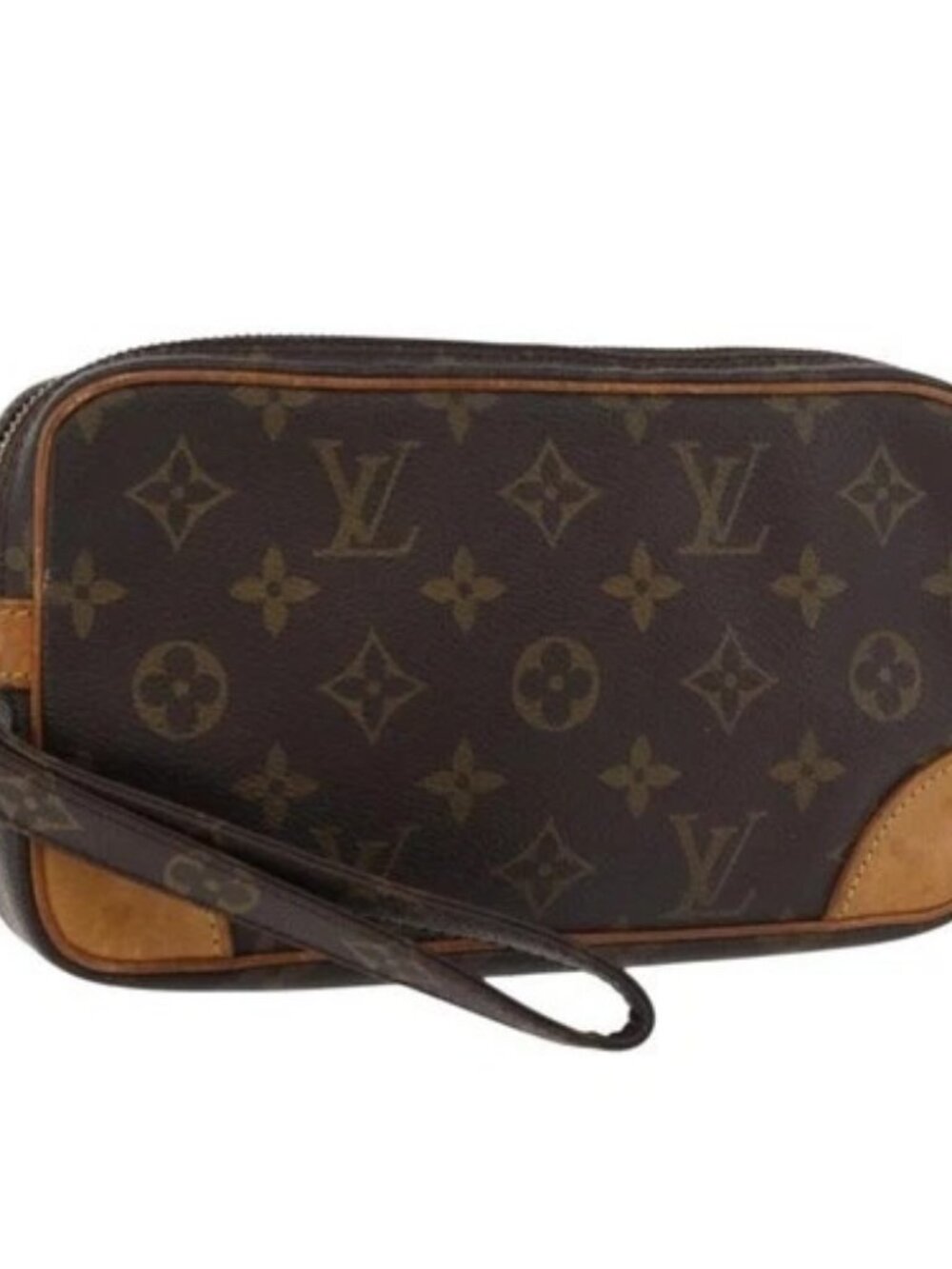 LOUIS VUITTON Monogram Marly Dragonne PM Clutch Bag M51827 LV Auth BA12140